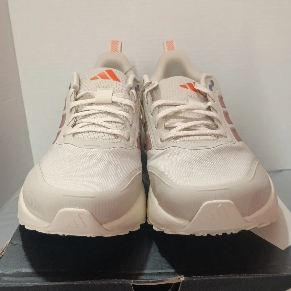 Adidas Runfalcon 5 TR W Shoes Womens Size 9.5 Beige Water Repellent Trail JP7625